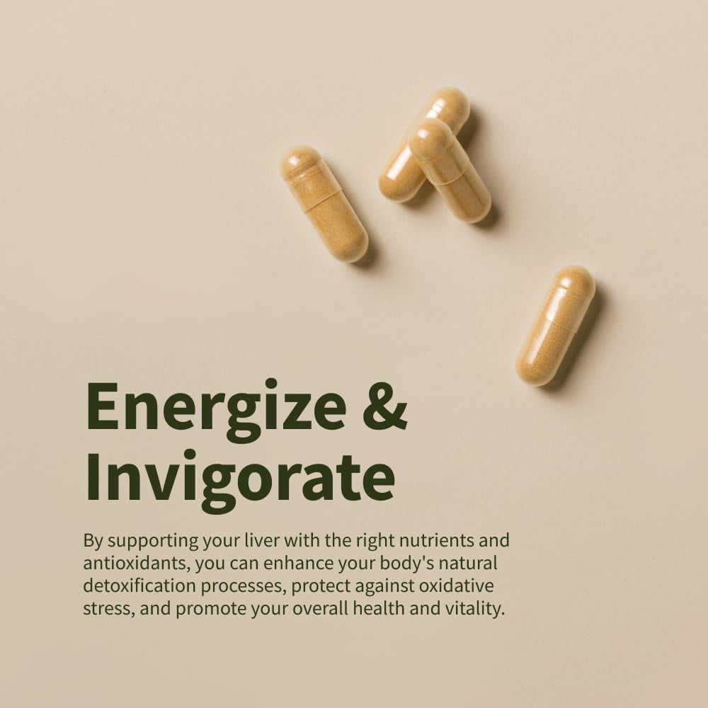 Snap Supplements Liver & Detox Support Supplement and Digestive Health, 60 Capsules