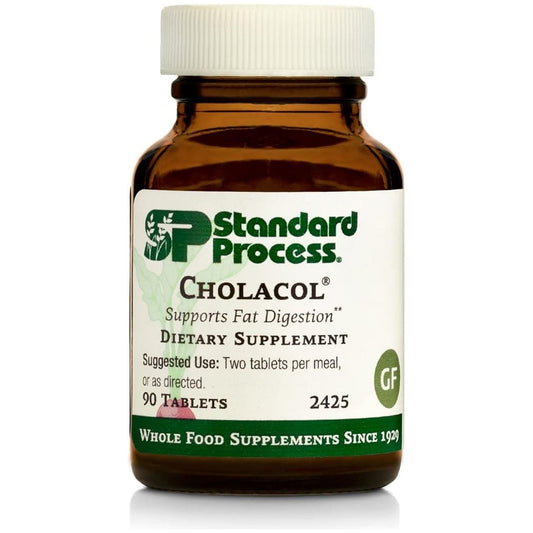 Standard Process Inc. Cholacol - Fat Digestion Supplement for Digestive Health & Bile Support 90 Tablets