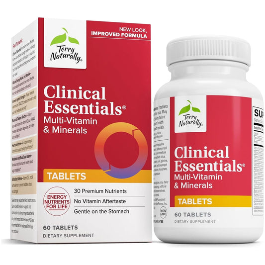 Terry Naturally Clinical Essentials - Multivitamin & Mineral Supplement 30 Servings