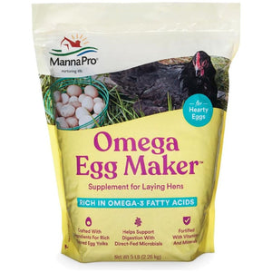 Manna Pro Chicken Feed Supplement | Omega Egg Maker Chicken Supplies 5 Pounds