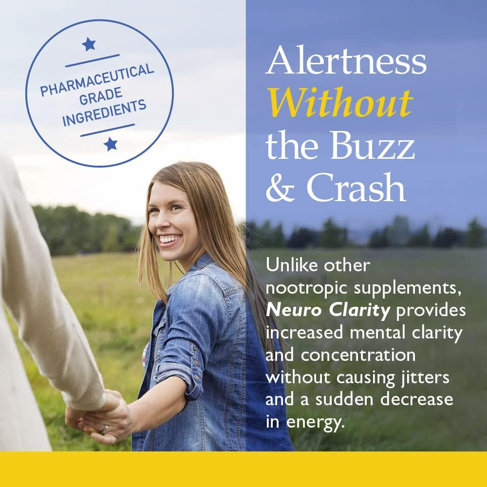 Nutrition Essentials Nootropic Brain Support Supplement - Caffeine-Free Capsules That Support the Brain