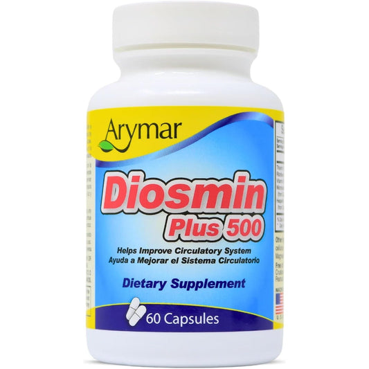 Arymar Diosmin plus 500, Circulatory System Support (60 Capsules)