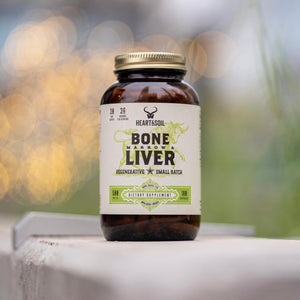 HEART & SOIL - Grass-Fed Bone Marrow and Beef Liver Supplement – 3000Mg for Mood, Bone, Joint, Tissue, Skin Health 180 Capsules