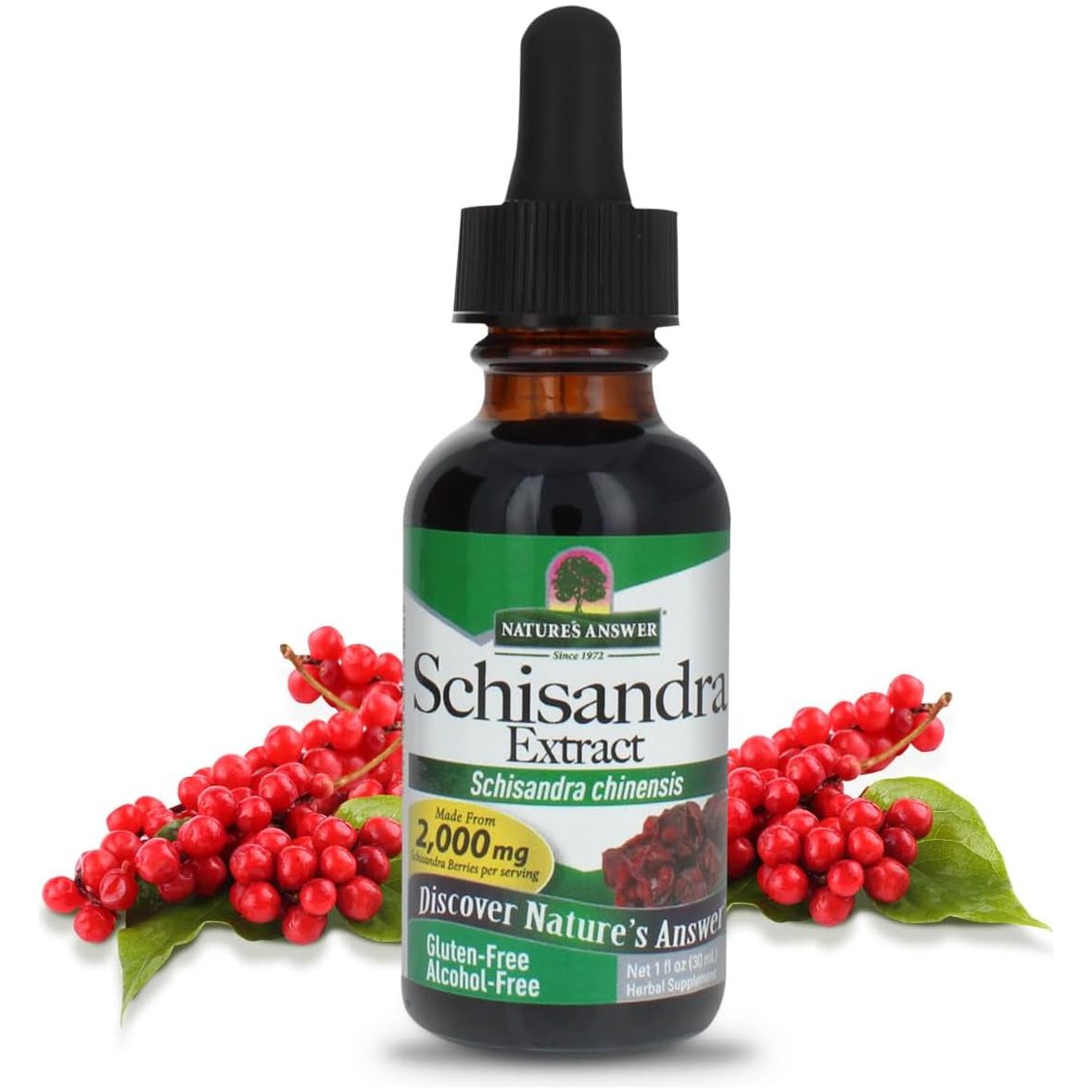 Nature'S Answer Schisandra Berry Extract - Stress, Fatigue, Relaxing Support - Adrenal Support Supplements for Everyone - Made in USA 