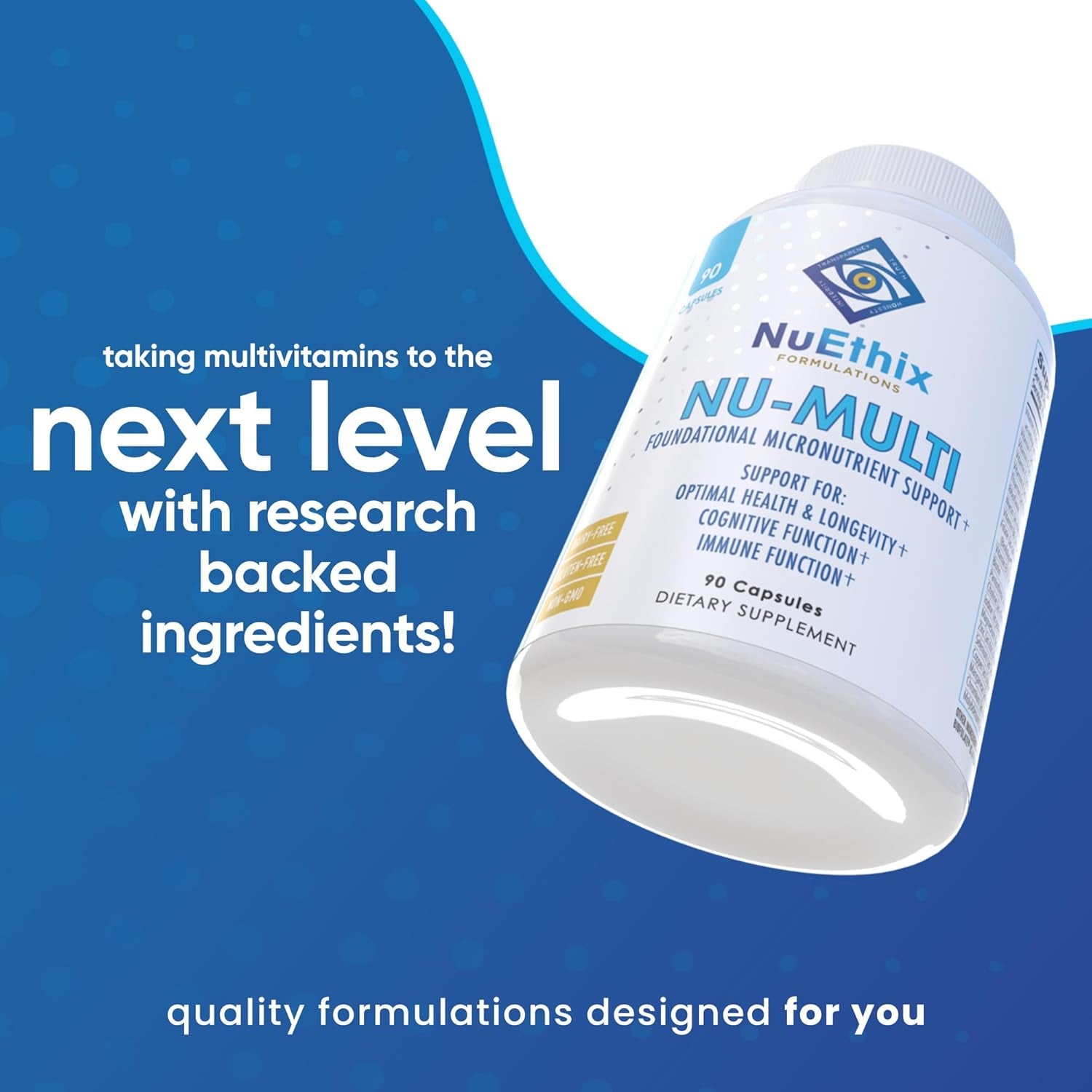 Nuethix Formulations Nu-Multi Foundational Micronutrient Support, 90 Capsules