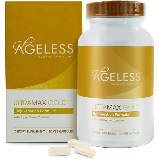 AGELESS™: Ultramax Gold™ Capsules, HGH Anti-Aging Supplement for Women 90 Capsules