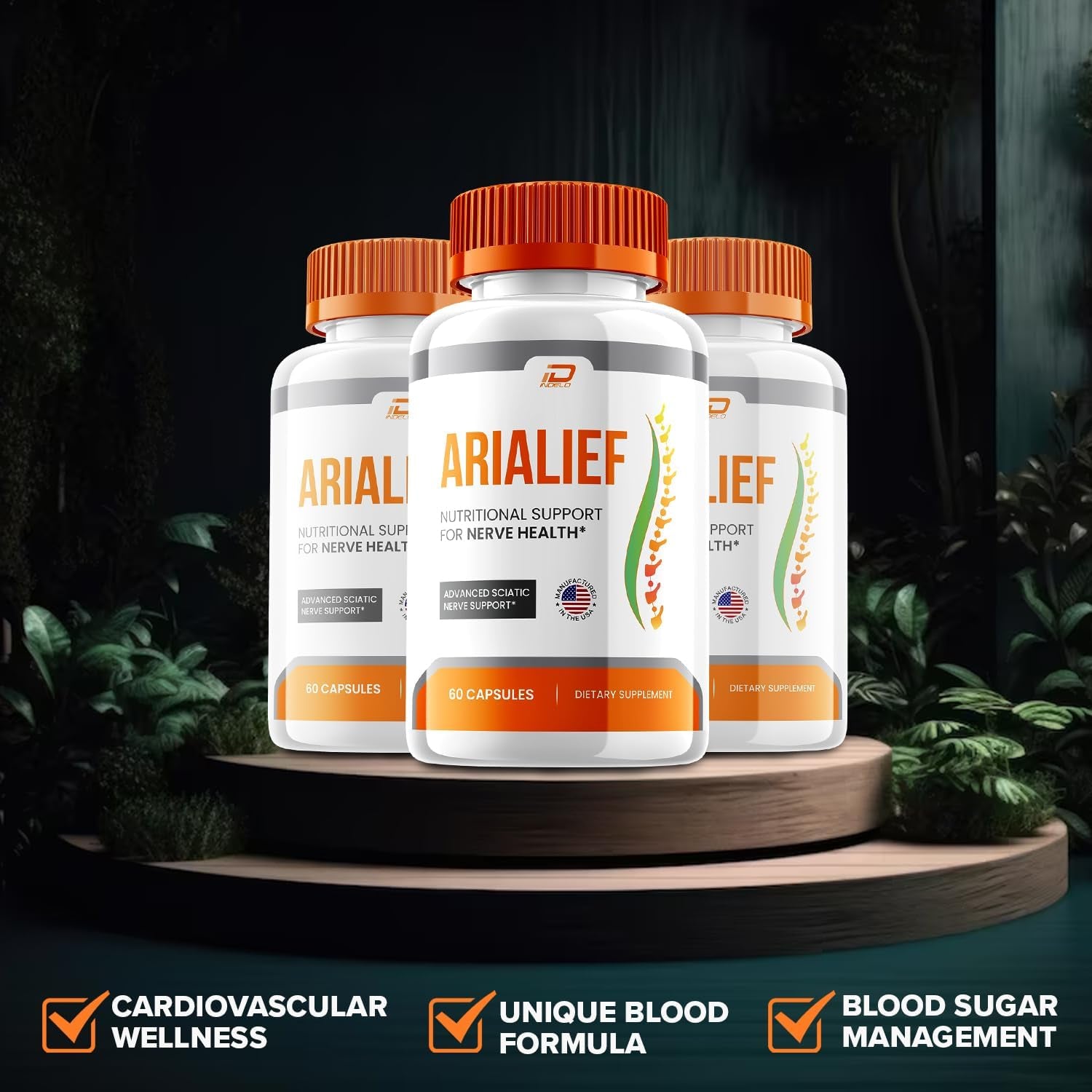 Arialief, All Natural Formula to Maintain Healthy Levels (60 Capsules)