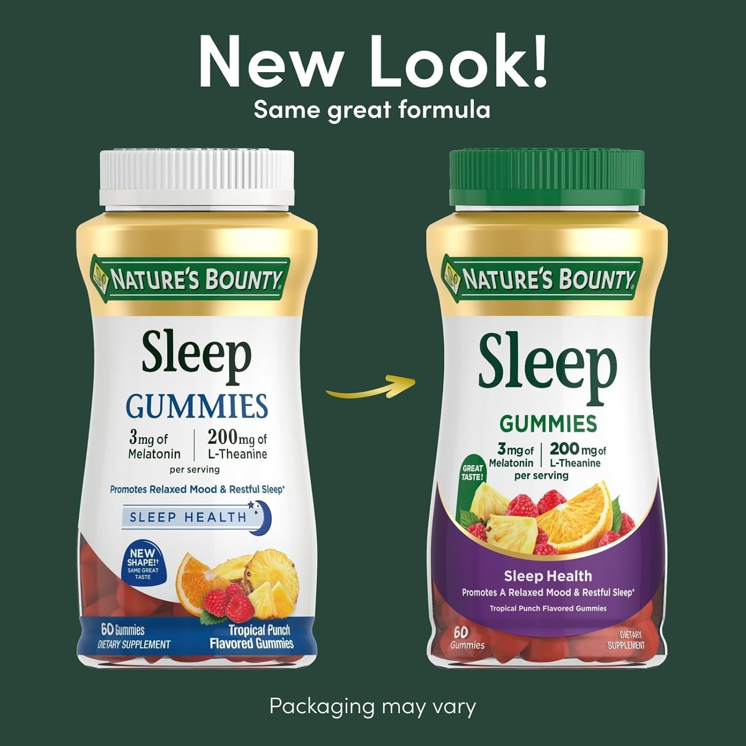 Nature'S Bounty Sleep Gummies, 3Mg Melatonin 60 Count