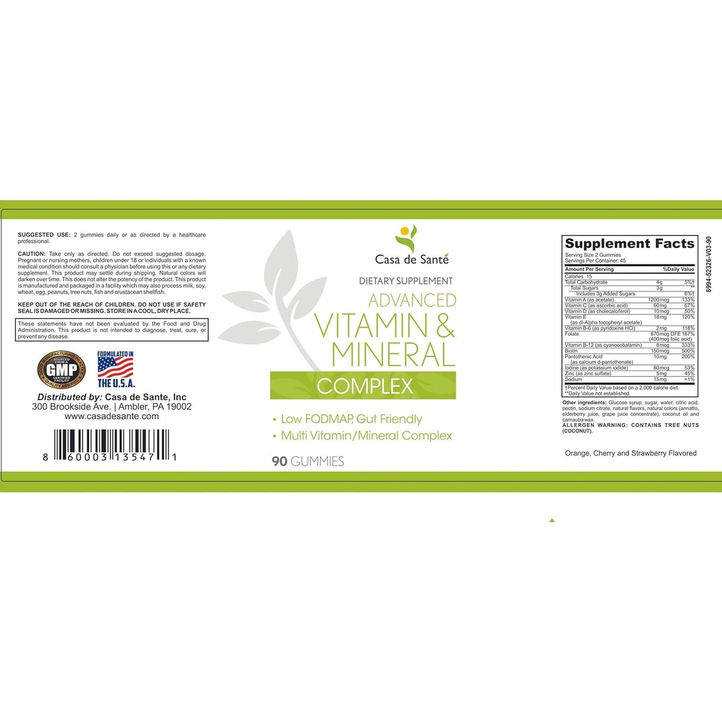 Advanced Vitamin & Mineral Gummies | Colitis Supplements| Gut Friendly, No Bloating