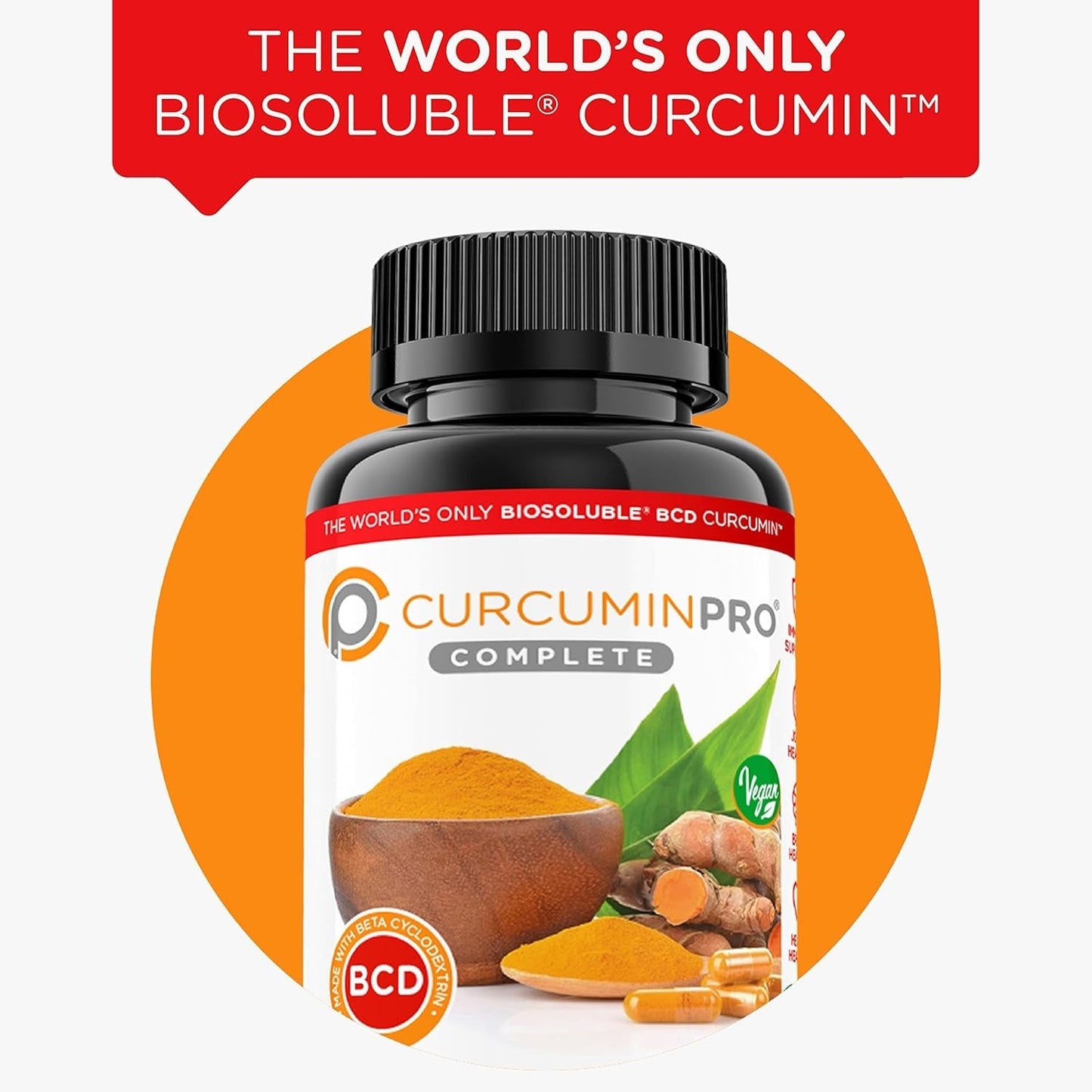 Curcuminpro Complete BCD | Natural Joint & Muscle Support | Vegan | 60 Count