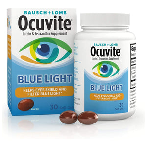 Ocuvite Blue Light Lutein 25Mg Lutein & Zeaxanthin Supplement, by Bausch + Lomb, 30 Softgels