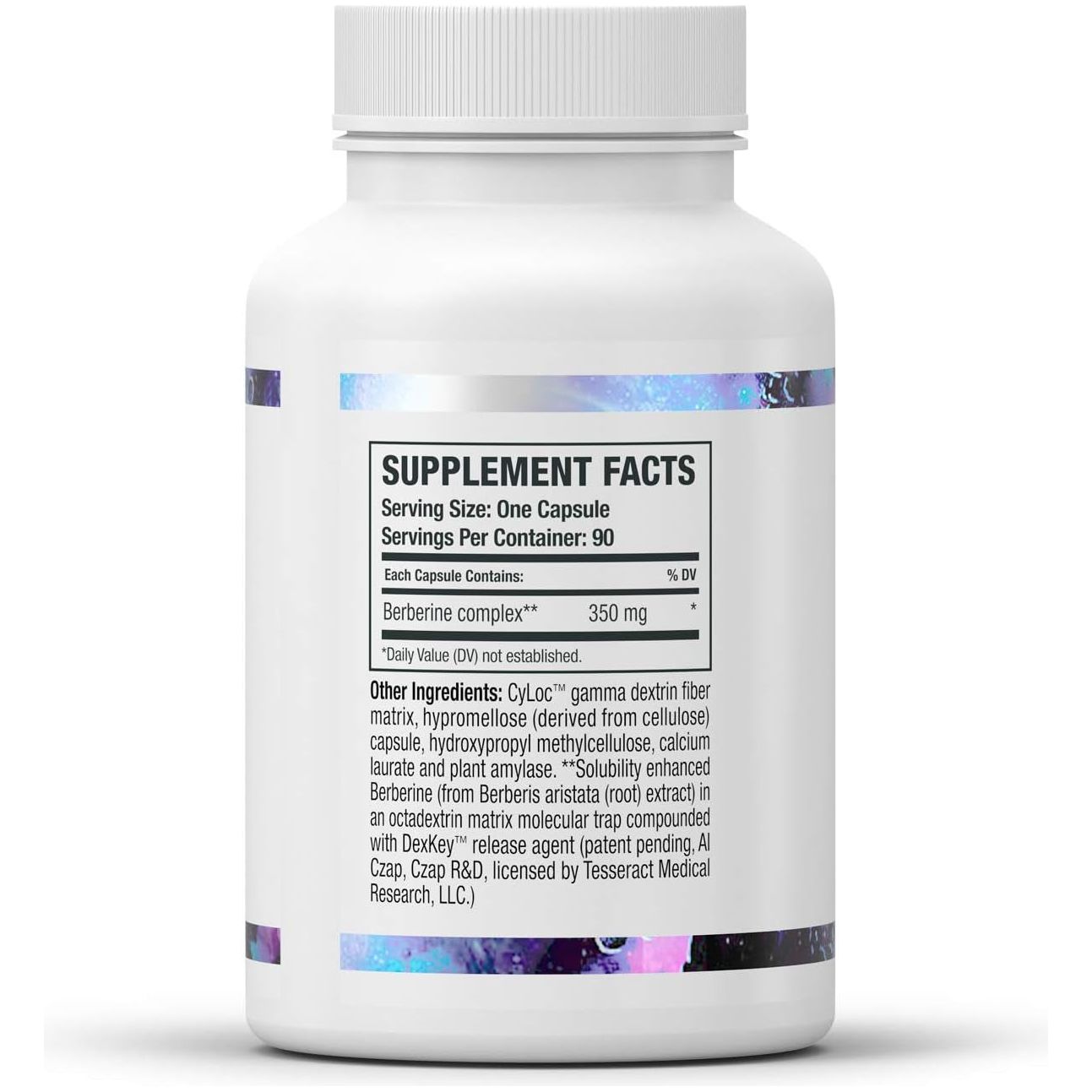 Tesseract Medical Research Berberactiv-Qr | Supports Liver Health, Hypoallergenic, 350Mg, 90 Vegetarian Capsules
