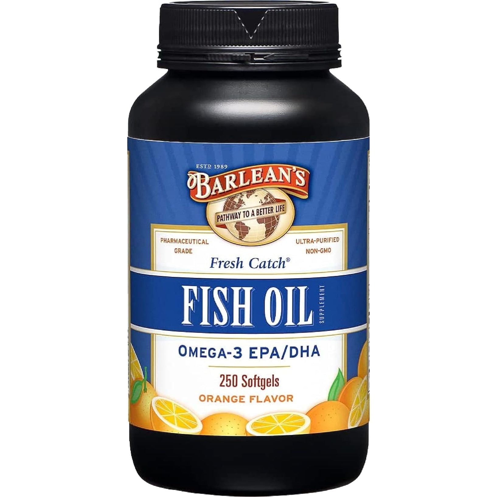Barlean'S Omega 3 Fish Oil Supplements, 600Mg  with EPA & DHA for Joint, Brain, & Heart Health, 250 Count