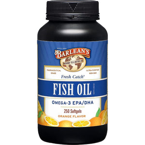 Barlean'S Omega 3 Fish Oil Supplements, 600Mg  with EPA & DHA for Joint, Brain, & Heart Health, 250 Count
