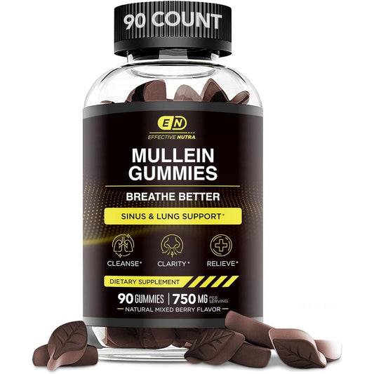 9In1 Mullein Gummies | Lung and Sinus Support for Cleanse, Clarity, and Relief 45-Day Supply, Made in the USA