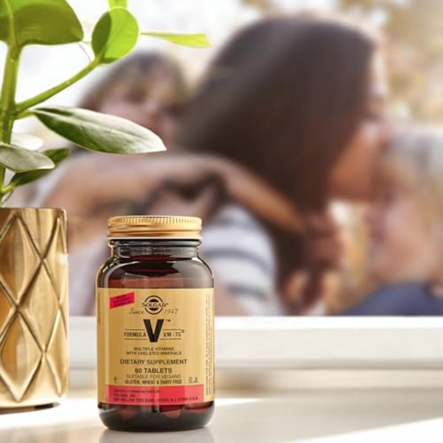 Solgar Formula VM-75, 90 Tablets - Multivitamin with Chelated Minerals - Vitamin A, B6, B12, C, D, E - Biotin, Magnesium, Calcium, Iron, Zinc, - Vegan, Gluten Free, Dairy Free, Kosher - 90 Servings