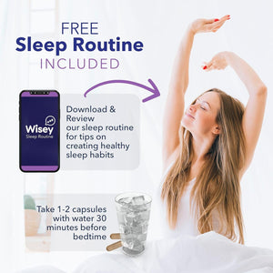 Wisey Natural Sleep Aid - Promotes Healthy Sleep & Relaxation - 60 Capsules
