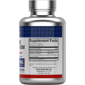 Glucosamine, Chondroitin, & MSM  | Joint Support Supplement Complex* (4000 MG - 240 Capsules) 