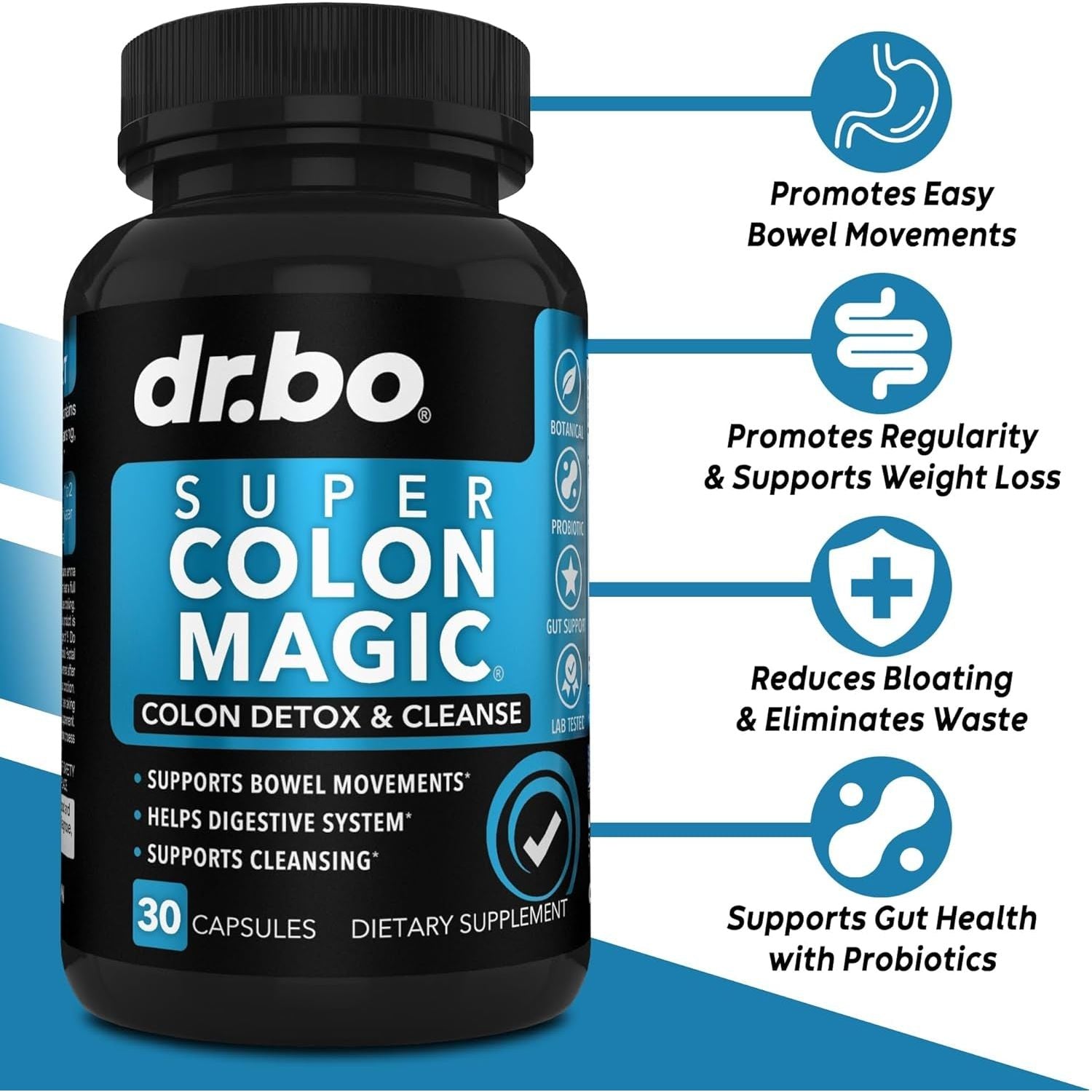 Colon Cleanser Detox for Weight Flush - 15 Day Colon Cleanse Pills & Probiotic