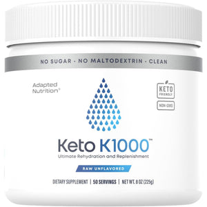 Hi-Lyte Keto K1000 Electrolyte Powder | Unflavored | Hydration Supplement Drink Mix 50 Servings