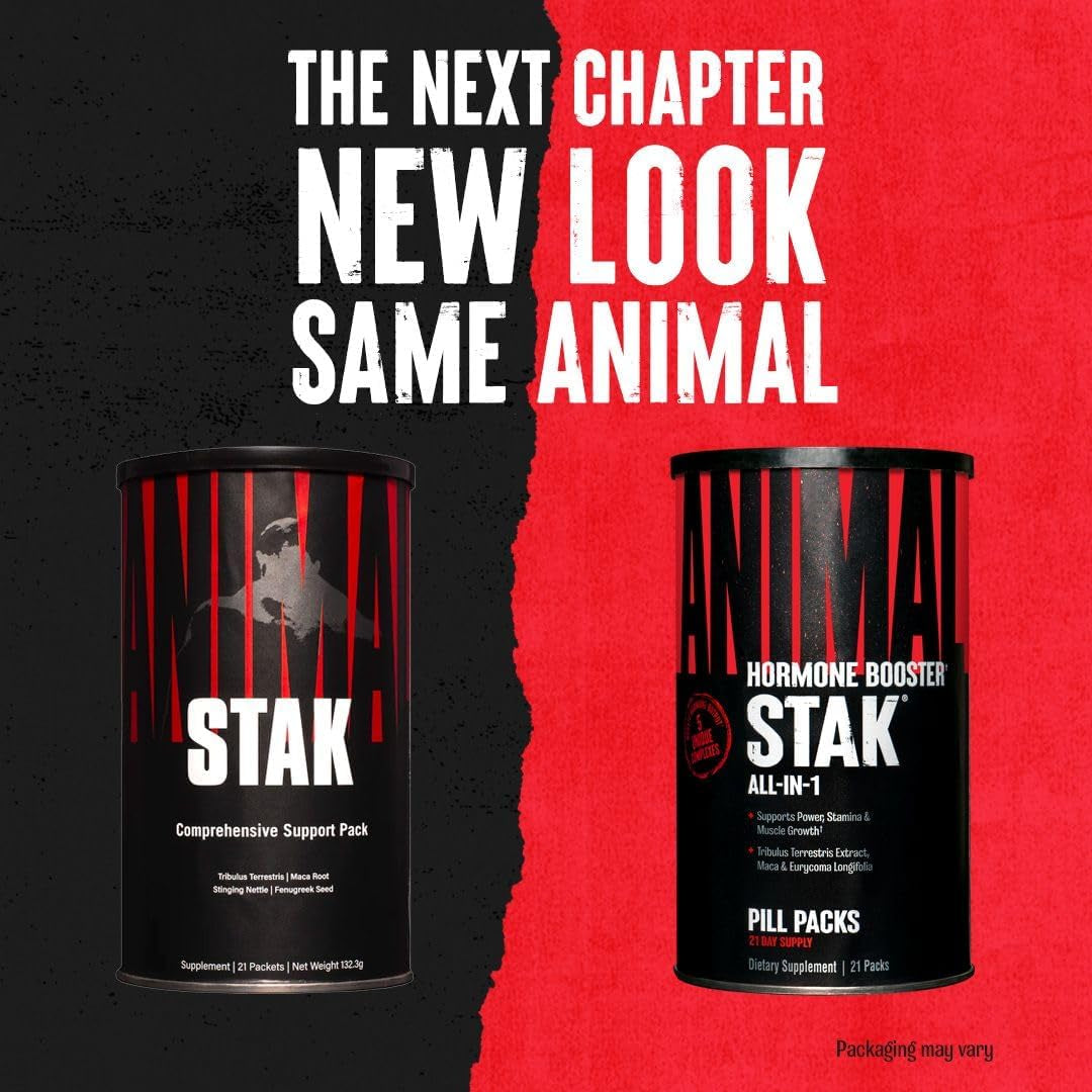 Animal Stak – Complete Natural Hormone Booster Supplement with Tribulus 1 Month Cycle