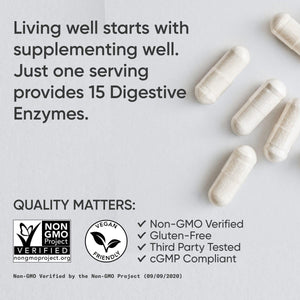 Sports Research Digestive Enzymes with Probiotics & Ginger - Plant Based for Dairy, Protein, Sugar & Carbs (90 Capsules)