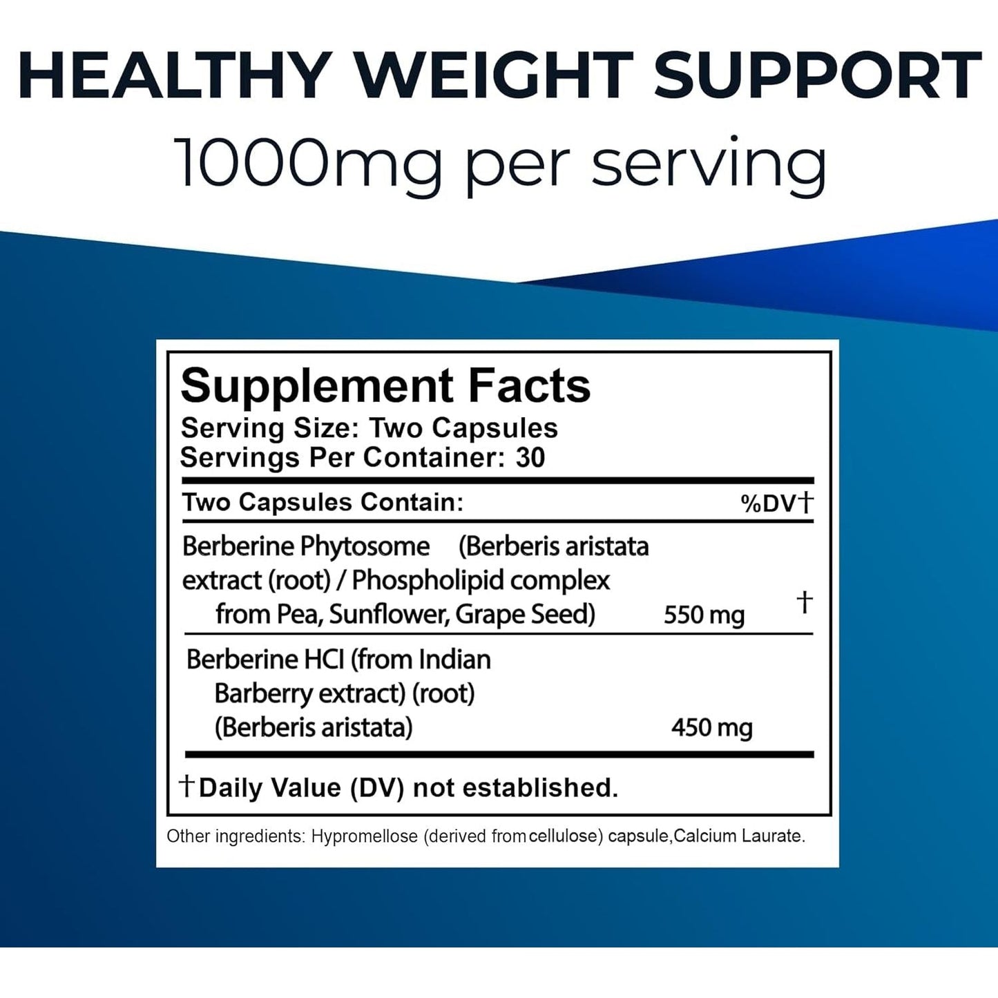 Ultimate Berberine Phytosome for Healthy Weight Management for Metabolism, Gut Health, Immunity & Cholesterol Support