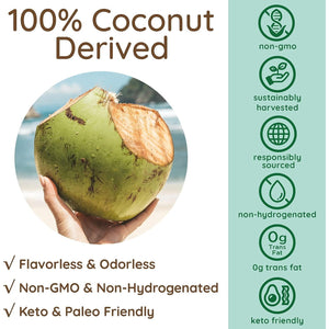 AS-IS Simply Full Spectrum MCT Oil C8, C10 & C12 | Unflavored | Perfect for Morning Coffee - 32 Fl Oz (63 Servings)