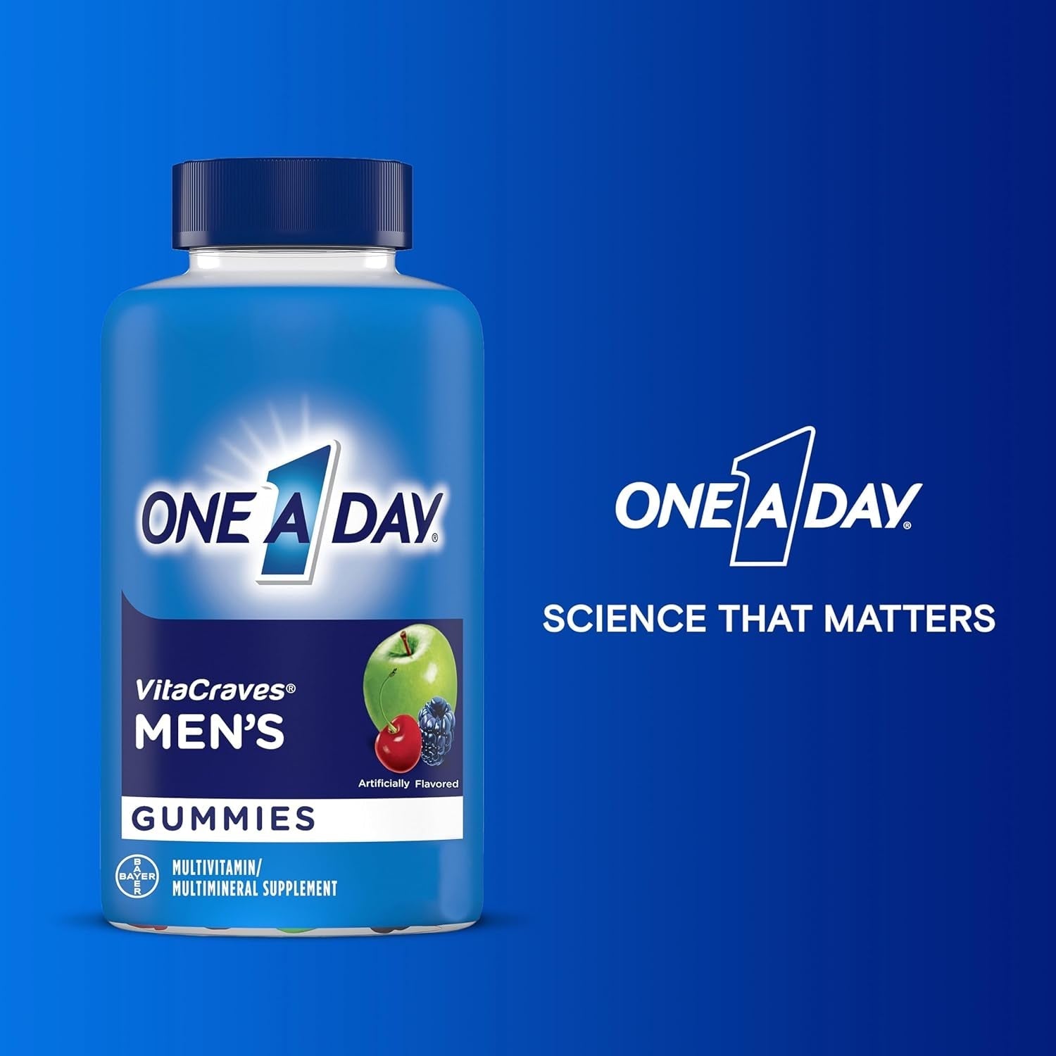 One a Day Men’S Multivitamin Gummies, Multivitamin for Men with Vitamin A, C, D, E, Calcium & More 80 Count