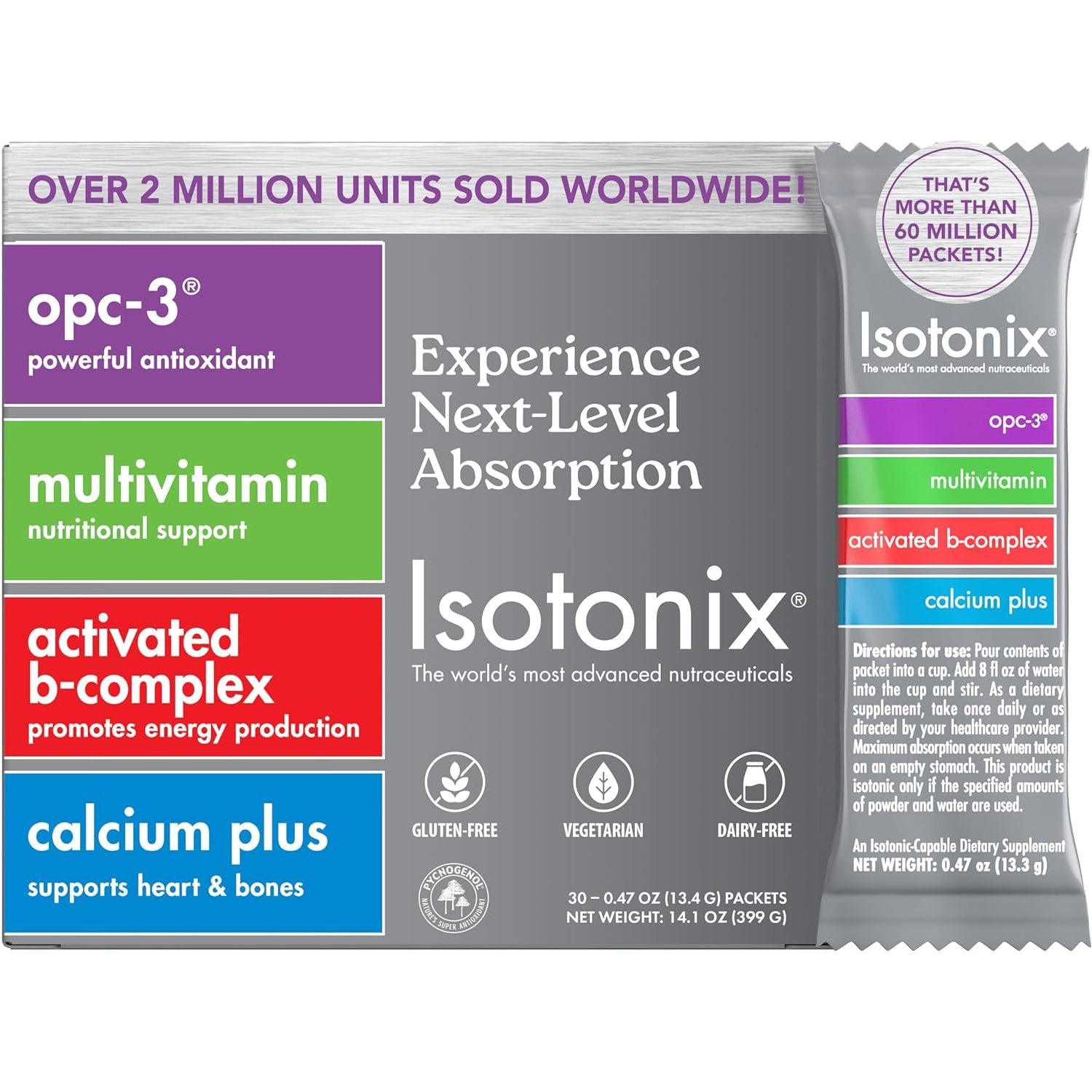 Isotonix Daily Essentials Packets – Antioxidant Supplements for Energy, Immunity, and Bone Health