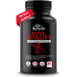 HGH Supplements for Men and Women, 90 Capsules - Naturally Supports Human Growth Hormone