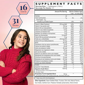 Best Nest Wellness Kids Multi plus - Brain Health Support Supplement for Kids 16 Fl Oz