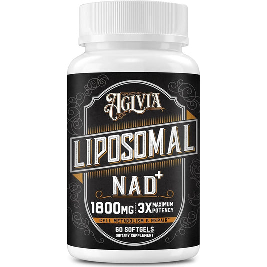 1800 MG Liposomal NAD Supplement for Energy Booster & Cellular Repair 60 Softgels