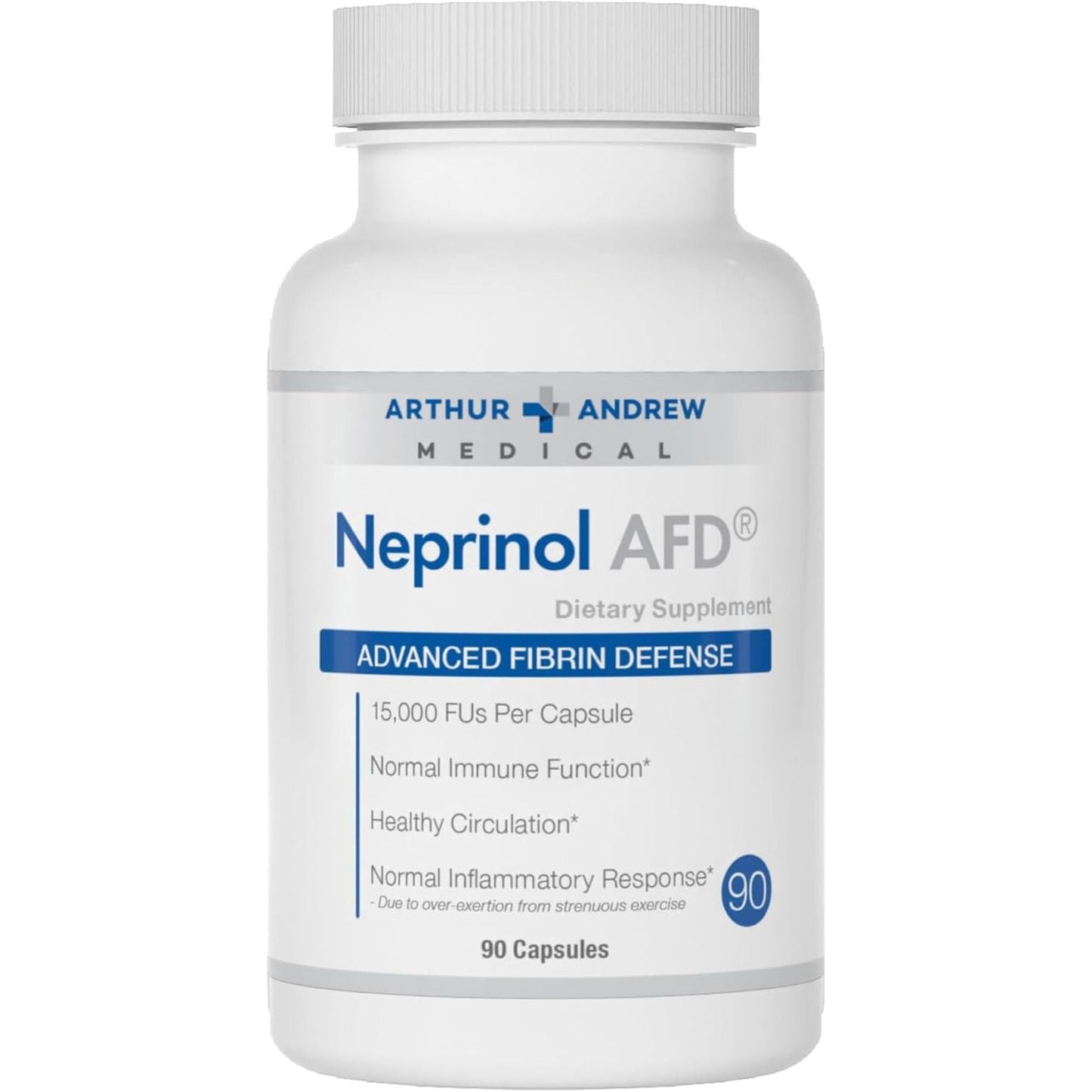 Arthur Andrew Medical, Neprinol AFD, Multi Enzyme Blend with Serrapeptase & Nattokinase, 90 Count