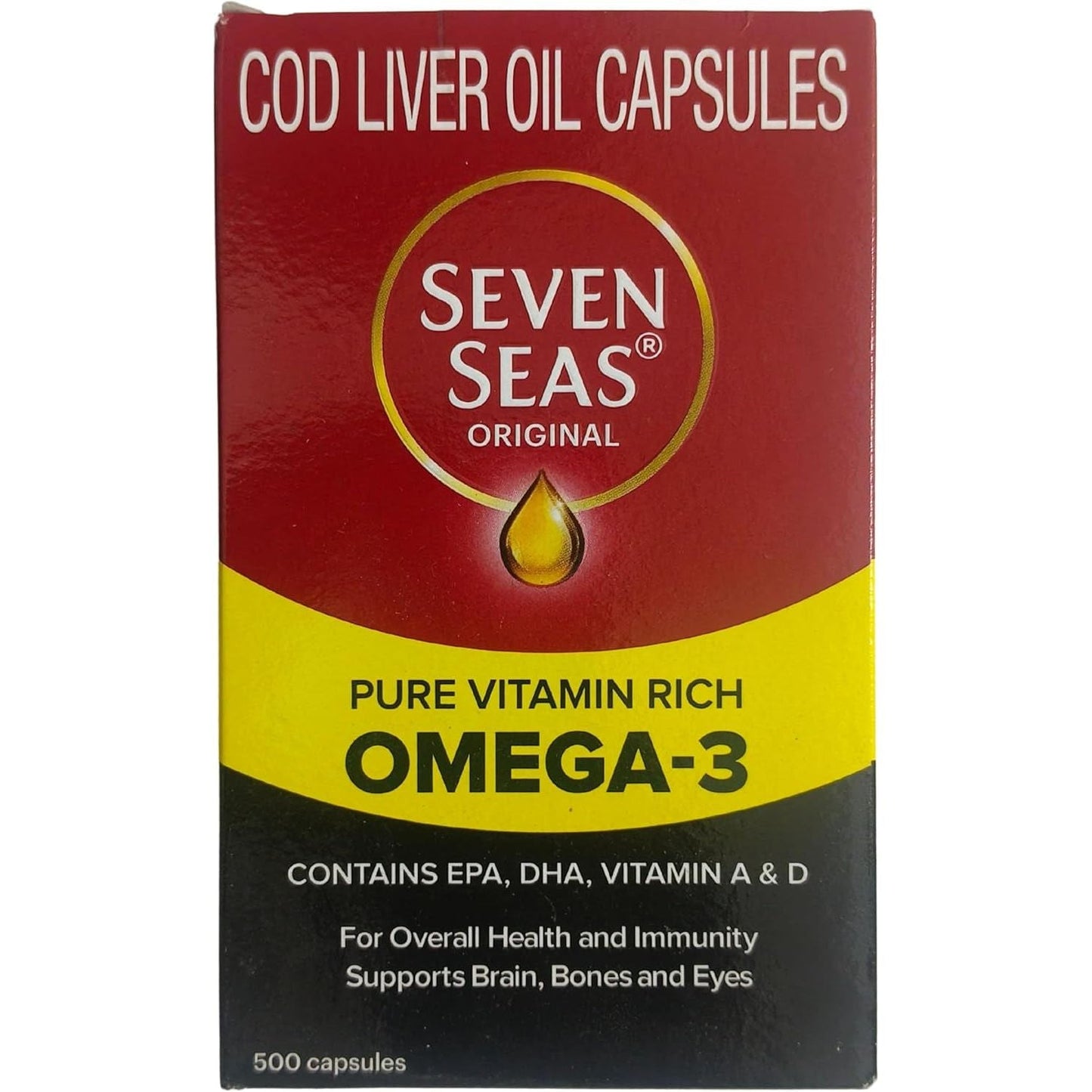 Seven Seas Cod Liver Fish Oil 500 Capsules