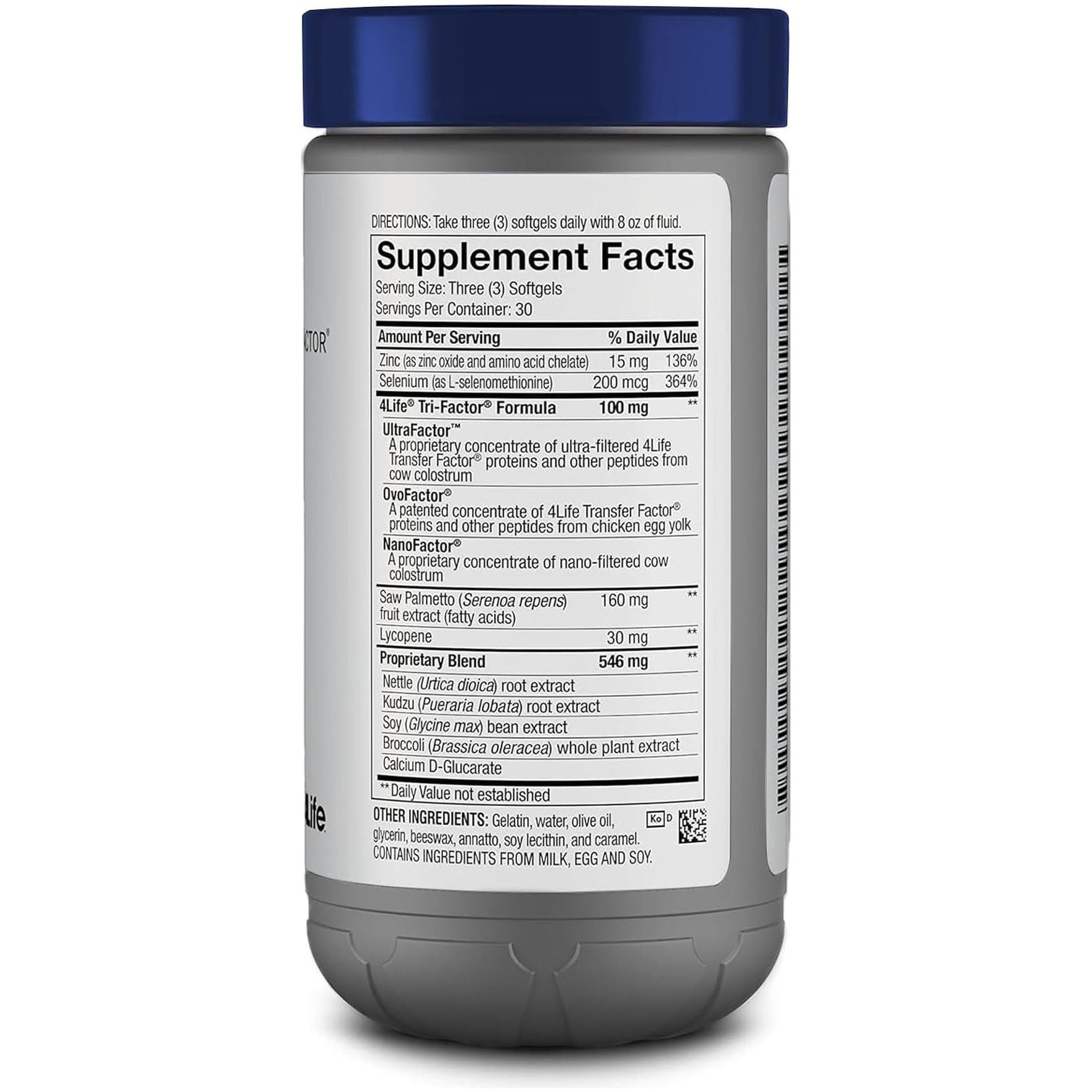 4Life Transfer Factor Malepro - Supports Healthy Prostate, and Urinary Tract Health - 90 Softgels