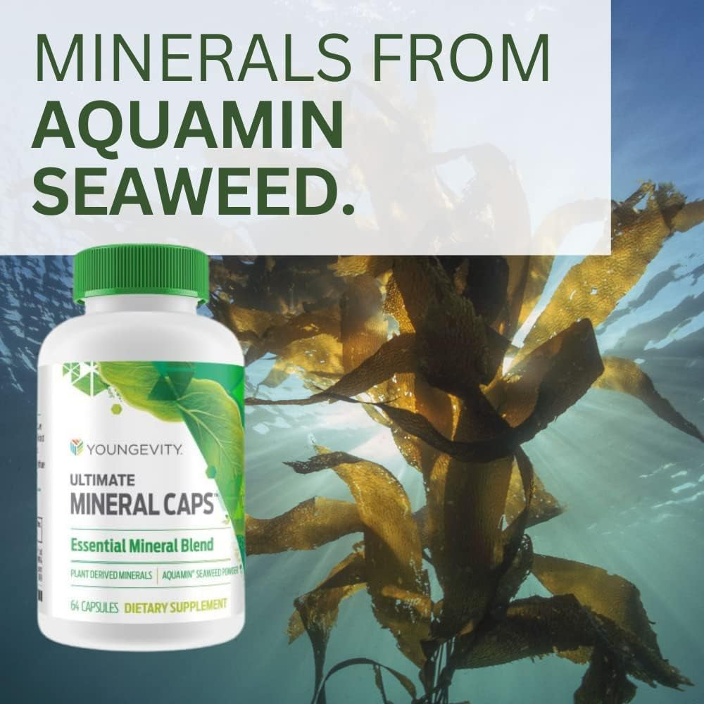 Youngevity Ultimate Mineral Caps™ - 70+ Essential Full Spectrum Trace Minerals (64 Capsule)
