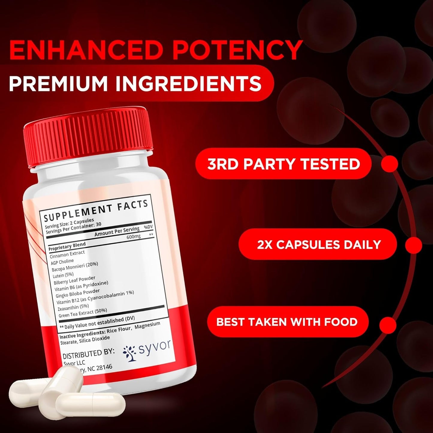 Gluco Revive Advanced Formula Vitamin Pills - Supports Healthy Lifesytle Glycogen Support (60 Capsules)