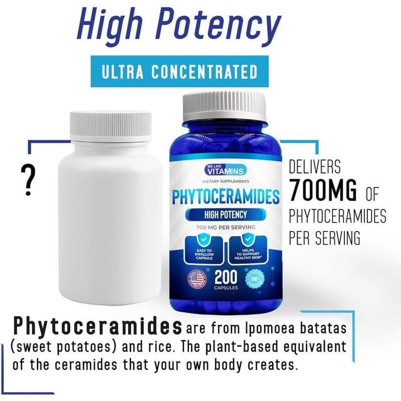 We like Vitamins Phytoceramides 700Mg - Skin Hydration, Repair, Rejuvination 200 Capsules
