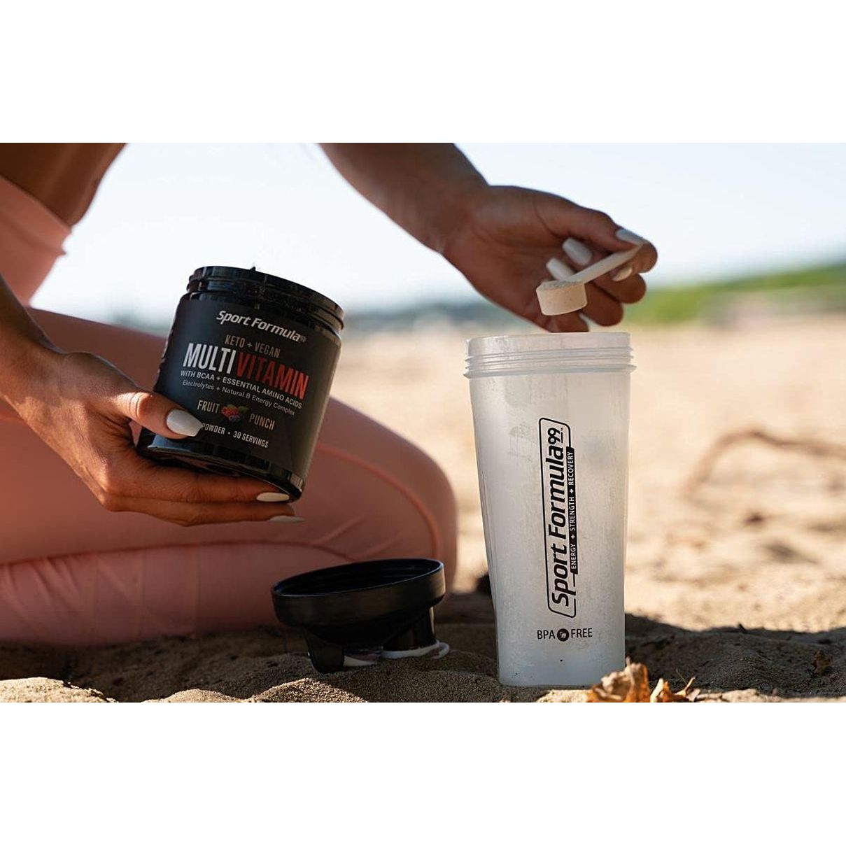 Multivitamin Powder - Drink Mix for Men Women BCAA Amino Acids Won’T Upset Your Stomach