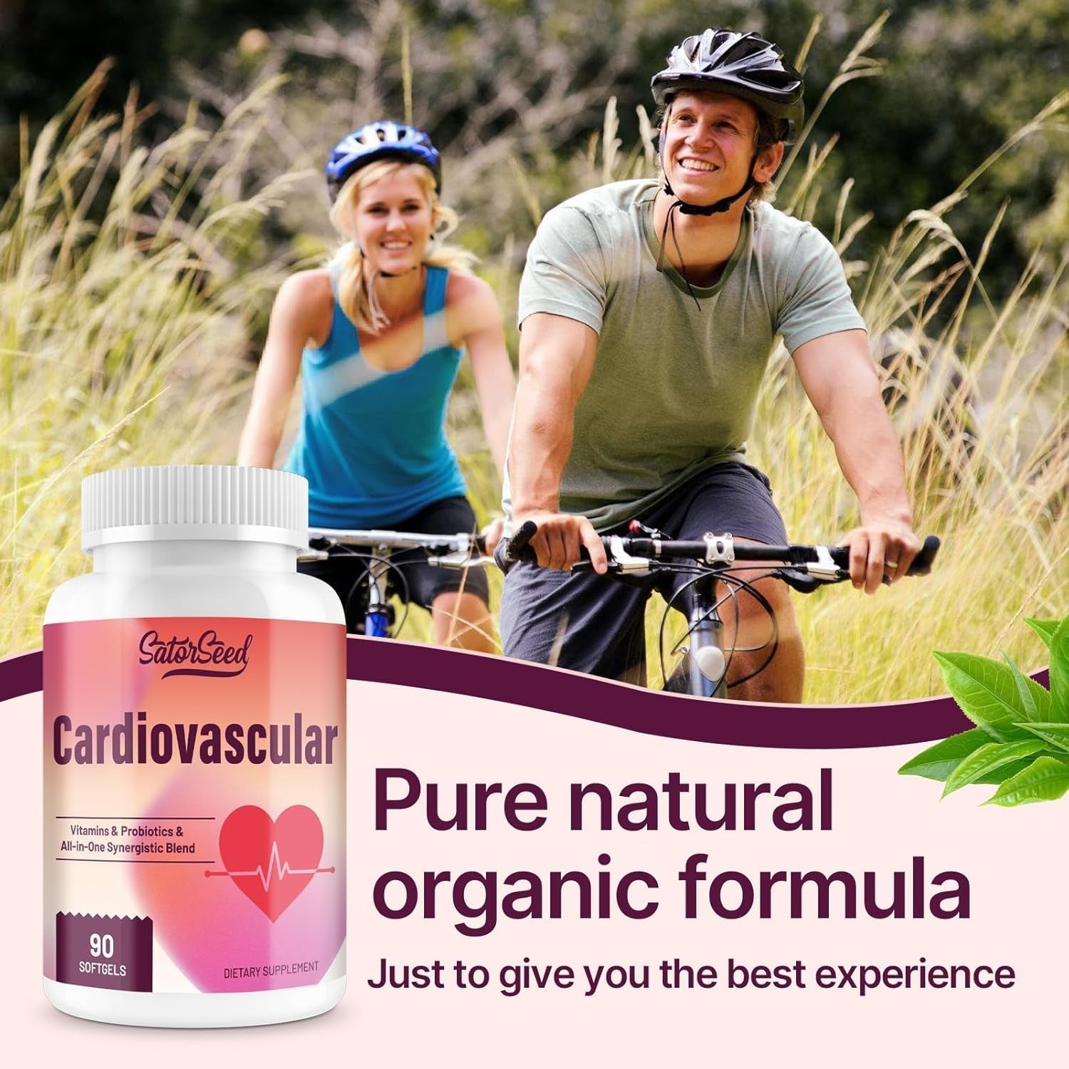 Cardiovascular Supplement 3000Mg – Vitamins, Probiotics, Omega-3, and Coq10 – 90 Softgels