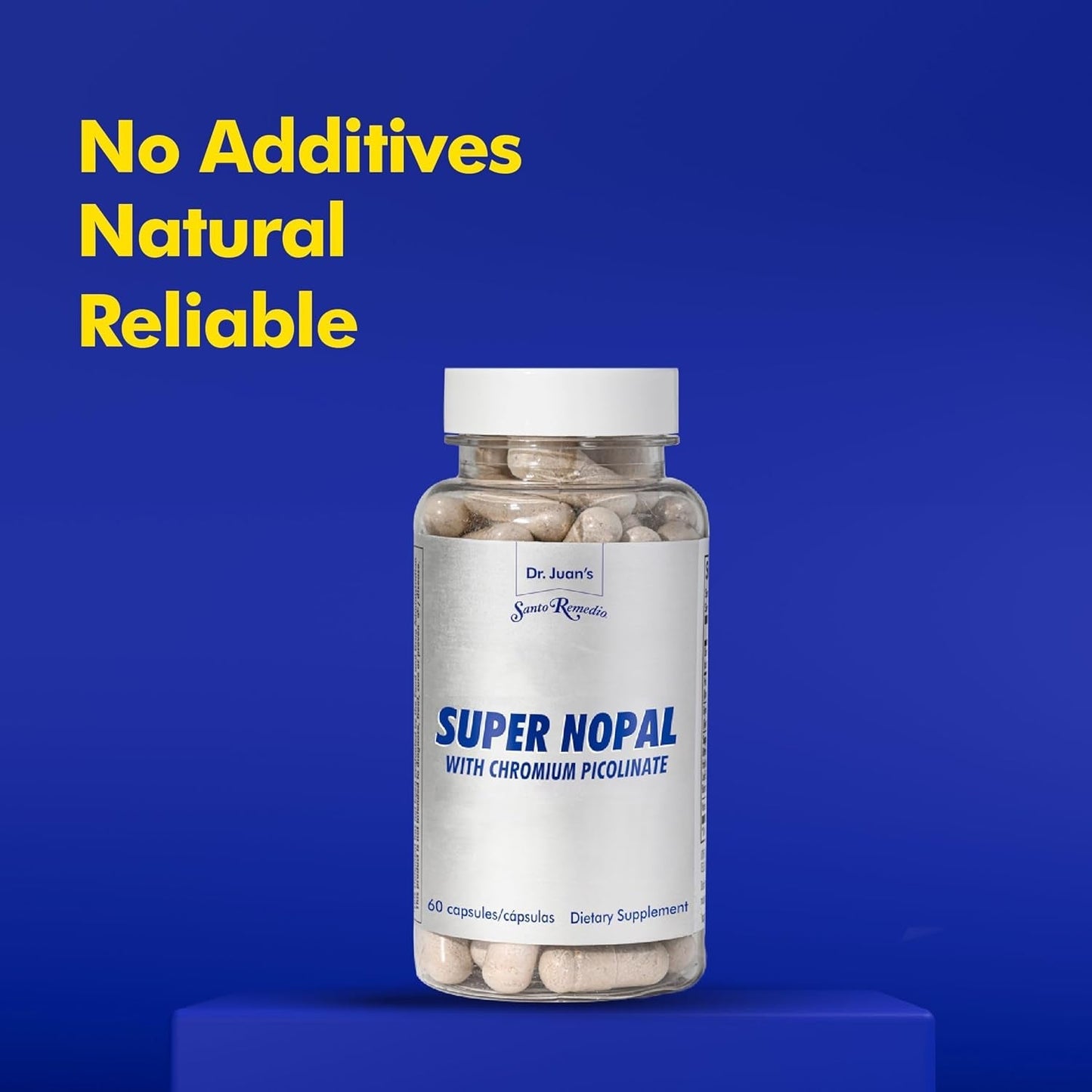 Santo Remedio Super Nopal, Gurmar (Gymnema Silvestre), and Vanadyl Sulfate. 60 Capsules