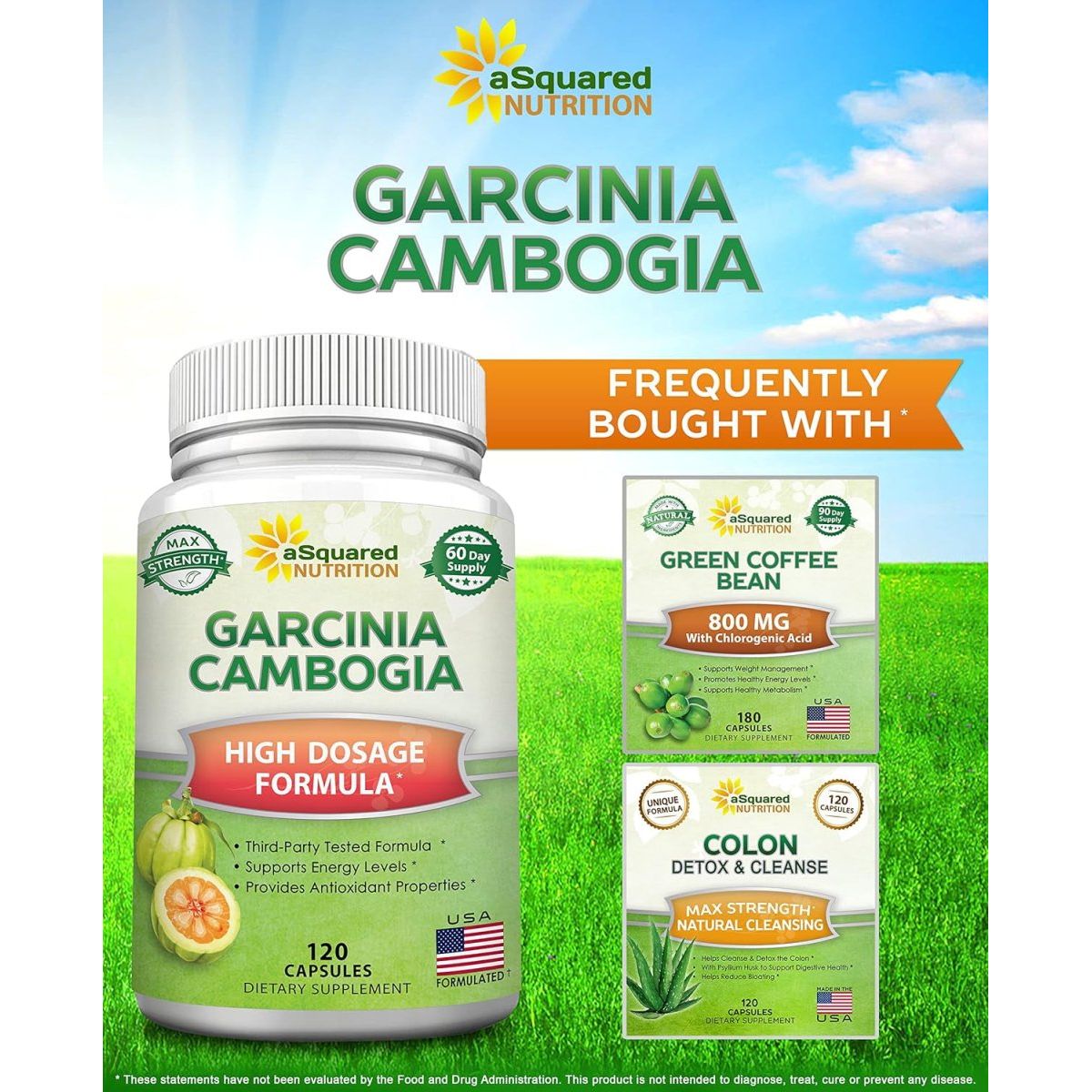 100% Pure Garcinia Cambogia Extract - 120 Capsules, Ultra High Strength HCA, Natural Weight Loss Diet Pills XT - Suppviv