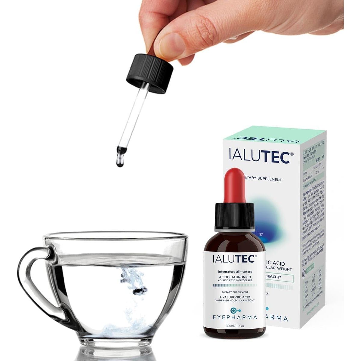 100% Pure Hyaluronic Acid Oral Supplement - High Molecular Weight. - Joint Support - Advanced Formula - 1 Oz - Suppviv