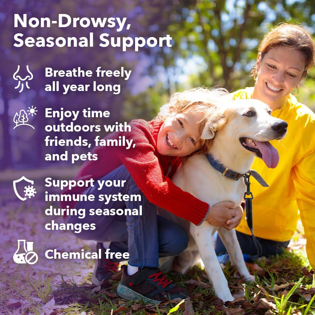 Breathe-X - Allergy & Sinus Relief Supplement - Non-Drowsy & Fast-Acting - 90 Capsules