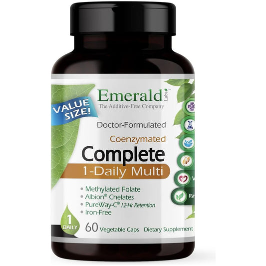 EMERALD LABS Complete 1-Daily Multi - Complete Multivitamin for Immune Support, Bone Health & More* - 60 Vegetable Capsules