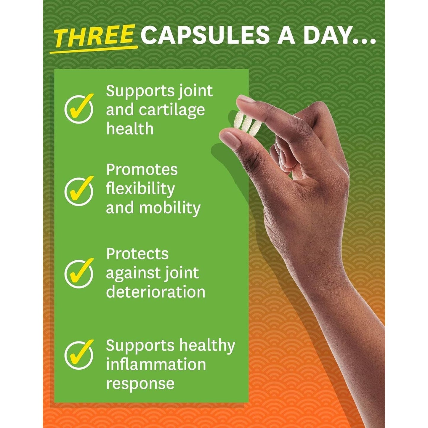 Zenwise Glucosamine Chondroitin Sulfate MSM Curcumin - Joint Support Supplement with Hyaluronic Acid for Extra Strength Relief (180 Count)