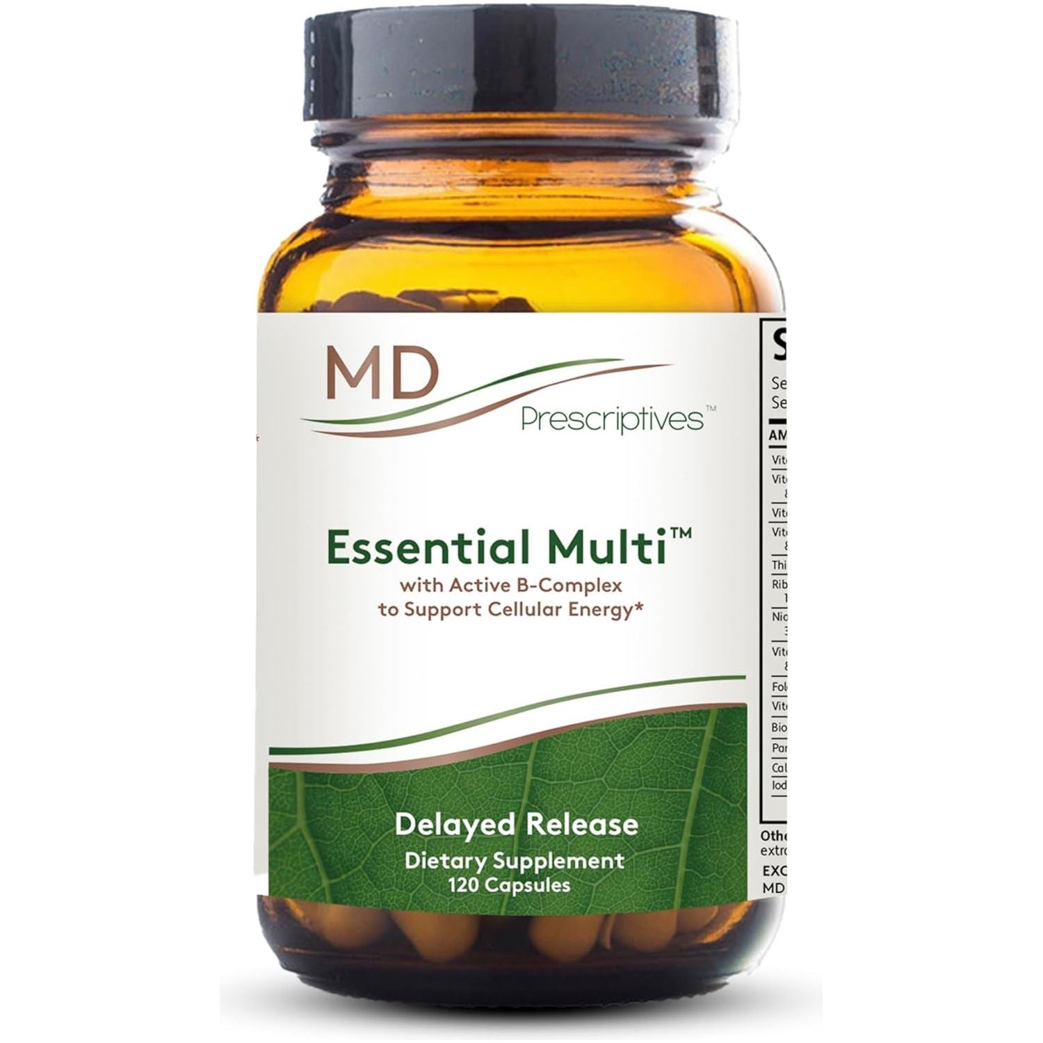 Essential Multi (Delayed Release) - Multivitamin Mineral Complex Supplement for Enhanced Hormone Support - 120 Capsules