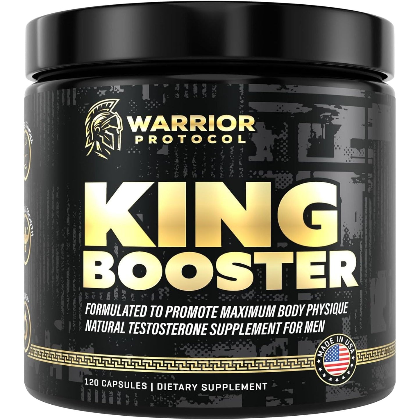 Testosterone Support for Men - Male Enhancing Supplements & Vitality Pills W/ Turkesterone, Tongkat Ali & Fadogia Agrestis 