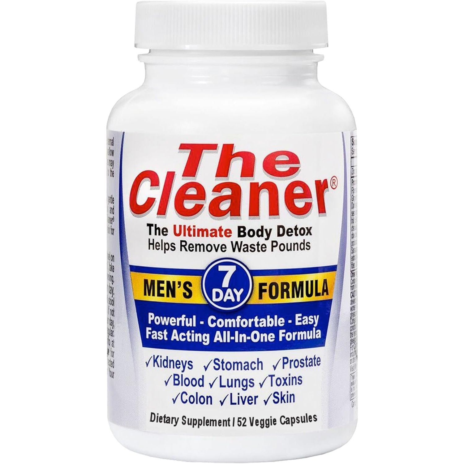 Century Systems the Cleaner Detox, Powerful 7-Day Complete Internal Cleansing Formula 52 Capsules
